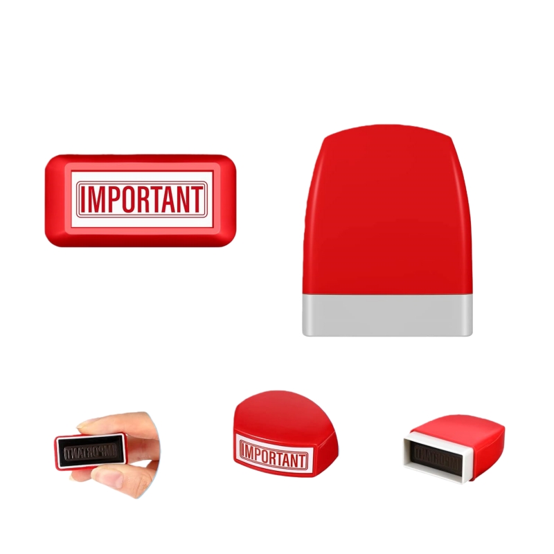 Crtiin 16 Pcs Office Stamp Set Message Self Inking Rubber Stamp Set for Office Stamps Completed Faxed Scanned Stamps for Message Supplies(Mixed Colors)