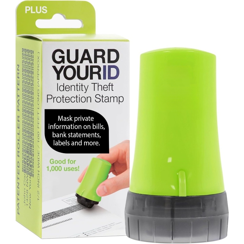 Guard Your ID Advanced Roller Identity Theft Prevention Security Stamp Green (38311)